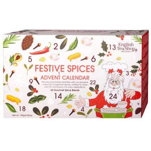 English Tea Shop Kalendarz Adwentowy Spice White- z mieszankami przypraw w 14 różnych smakach