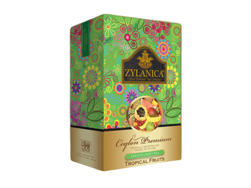 Herbata Zylanica Ceylon Premium Green Tea Tropical Fruits 100g