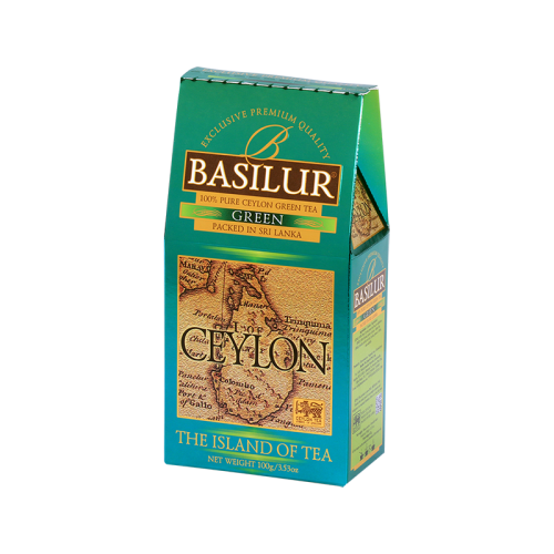 Herbata Basilur Island of Tea Pure Ceylon Green 100g stożek